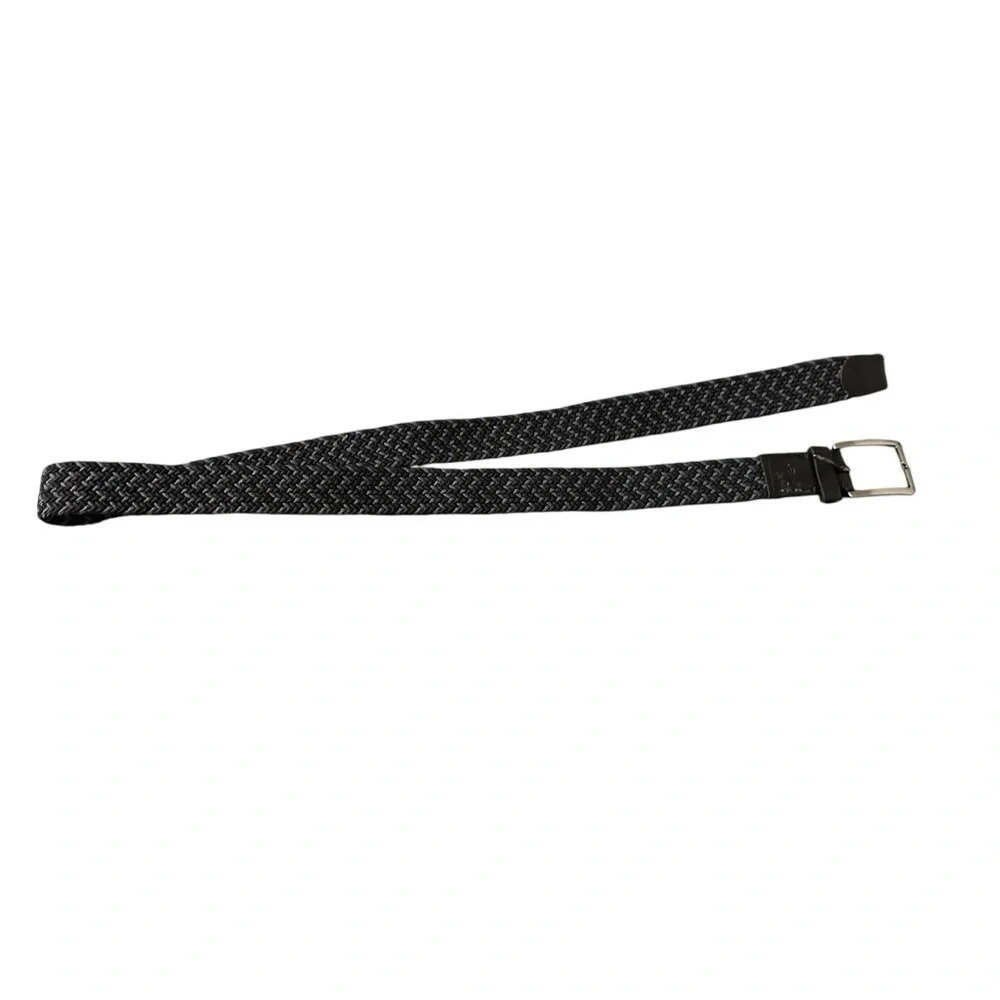 Men's Leather Belt made in Dominican Republic bungee cord, blue, black, grey